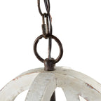 Lustre candélabre classique traditionnel en bois à quatre lobes
