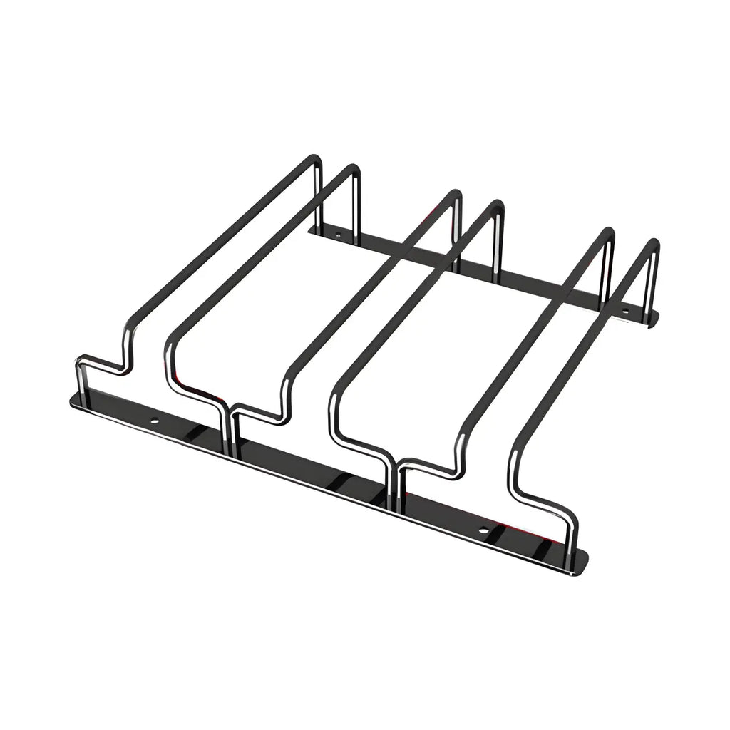 Porta calici da vino da appendere in metallo, stile contemporaneo, colore nero