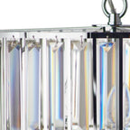 Suspension moderne en verre cristal tambour
