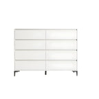 Commode double minimaliste en bois naturel avec rangement