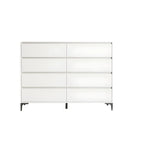 Commode double minimaliste en bois naturel avec rangement