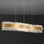 Applique murale réglable en cristal doré pour îlot de cuisine