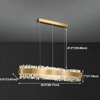 Applique murale réglable en cristal doré pour îlot de cuisine