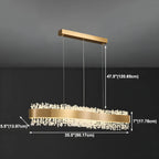 Applique murale réglable en cristal doré pour îlot de cuisine
