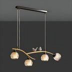 Suspension décorative moderne en cristal avec oiseaux