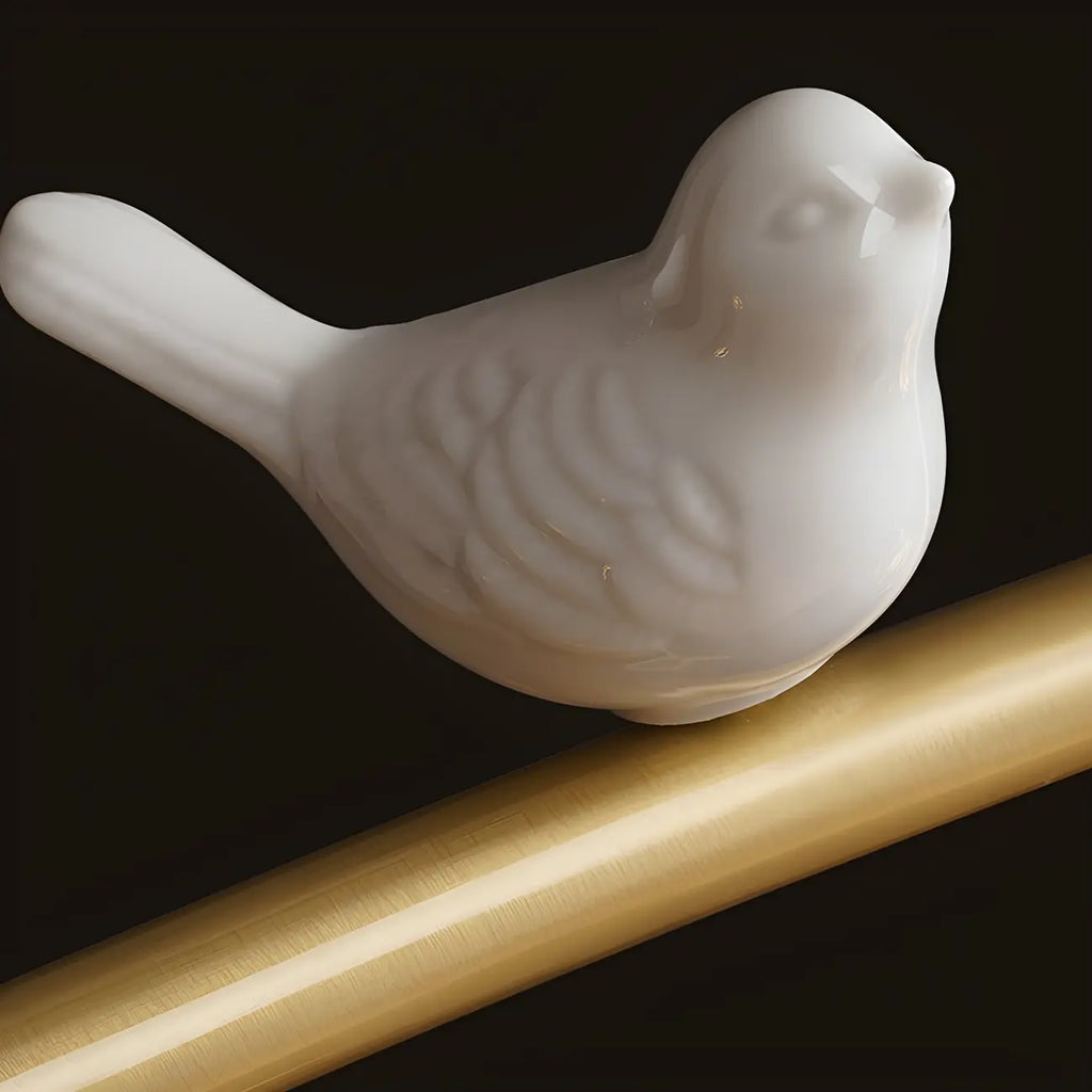 Suspension décorative moderne en cristal avec oiseaux