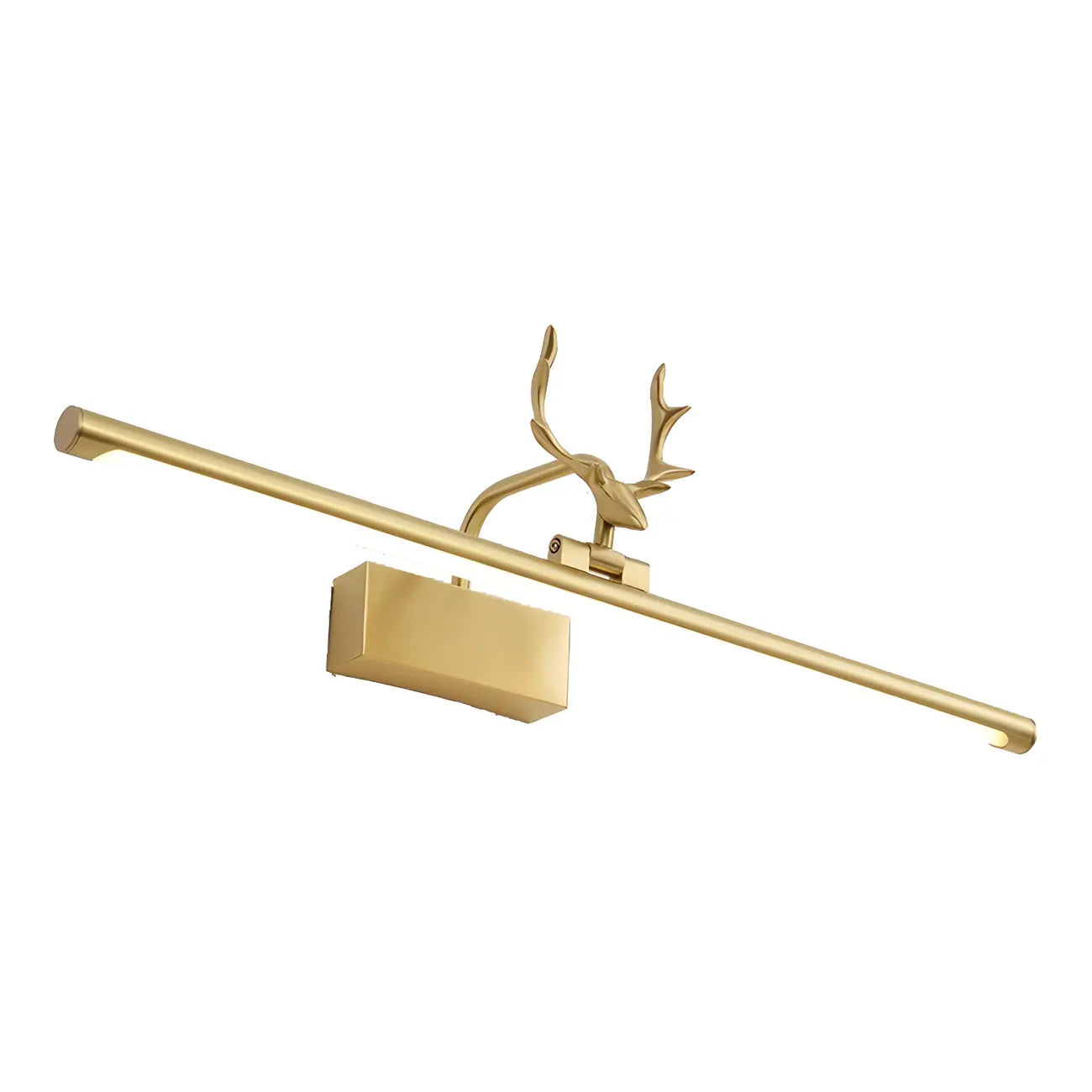 Appliques murales LED linéaires modernes en forme de bois de cerf doré pour salle de bain