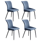 Chaises de cuisine/salle à manger industrielles gris foncé sans accoudoirs