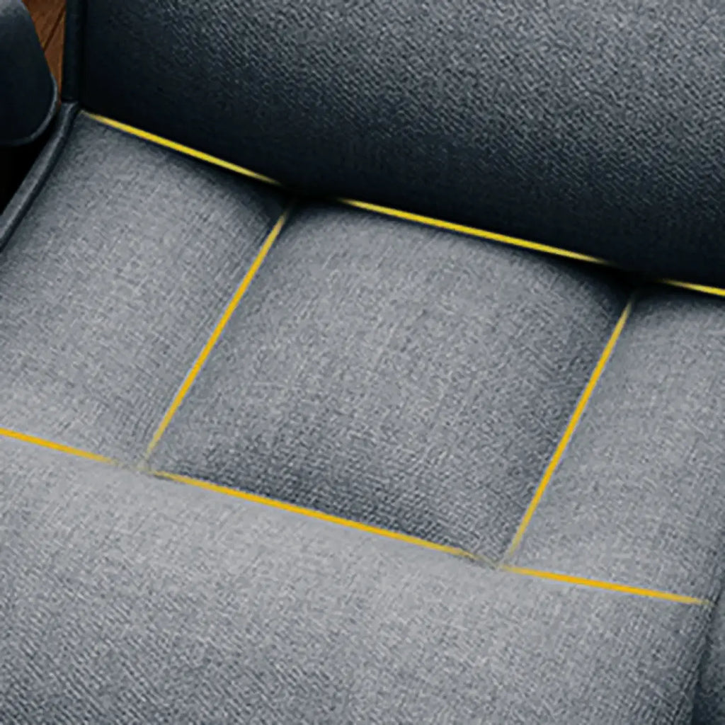 Chaise de bureau moderne grise rembourrée à 4 pieds
