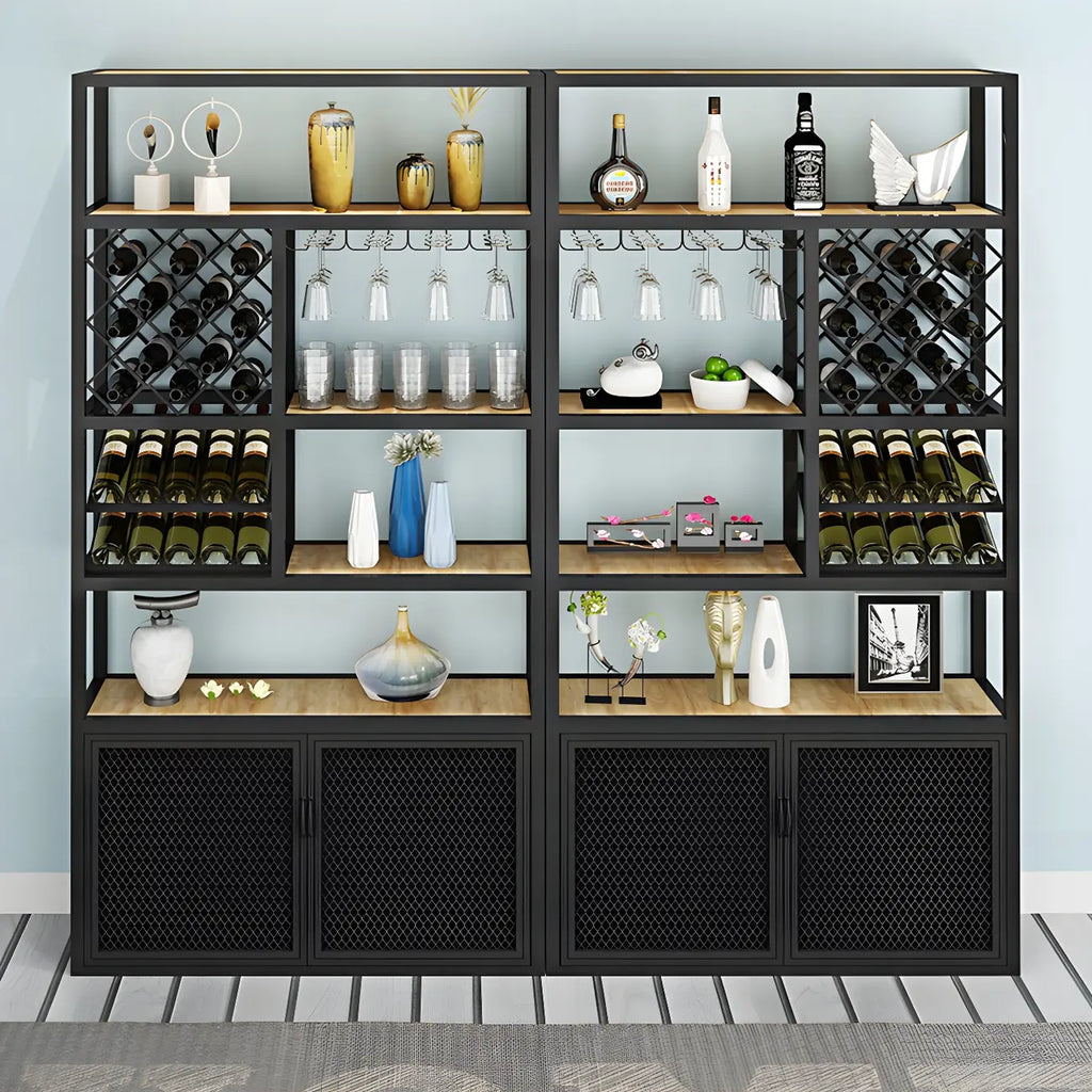Étagère à vin autoportante et multifonctionnelle pour salon