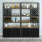 Étagère à vin autoportante et multifonctionnelle pour salon