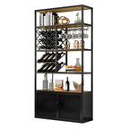 Étagère à vin autoportante et multifonctionnelle pour salon