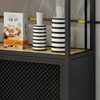 Étagère à vin autoportante et multifonctionnelle pour salon