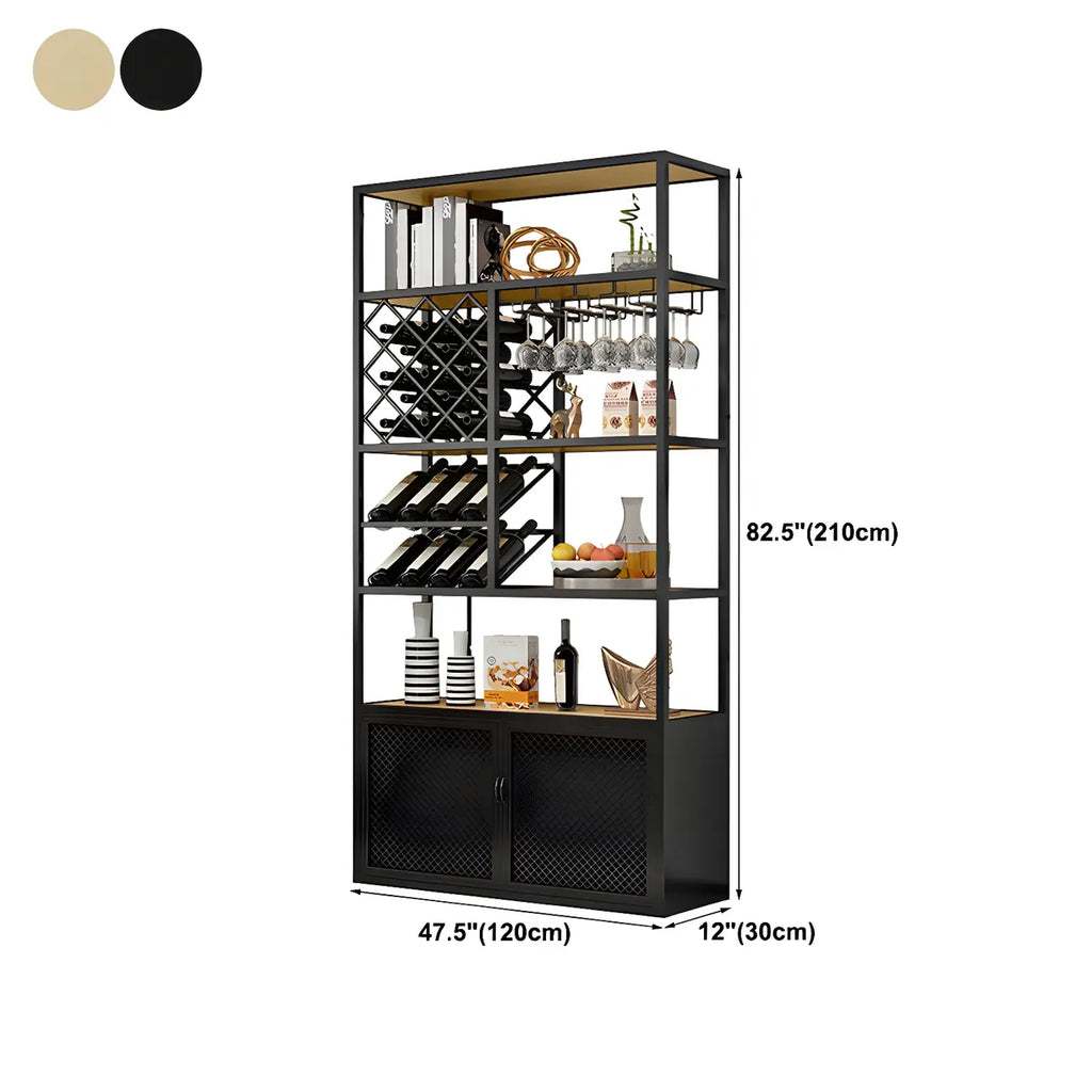 Étagère à vin autoportante et multifonctionnelle pour salon