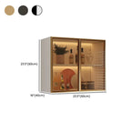 vaisselier mural gris en bois pour cuisine