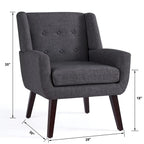 HUIMO Set di 2 poltrone moderne trapuntate