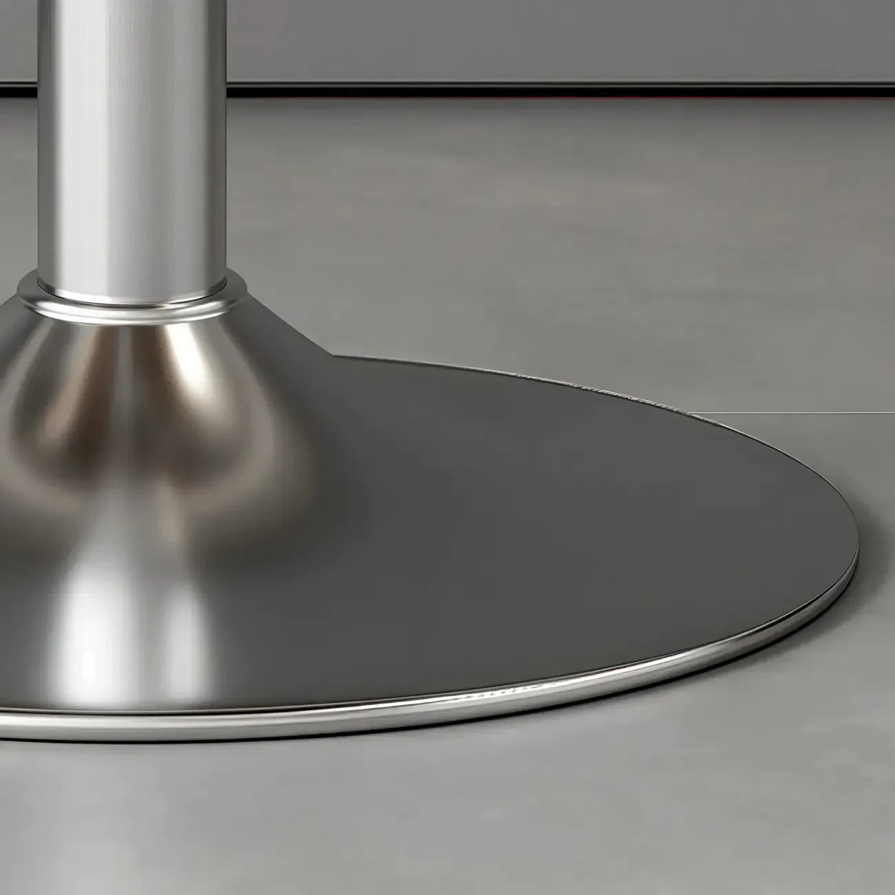 Tabouret de bar pivotant et réglable avec selle rembourrée en cuir