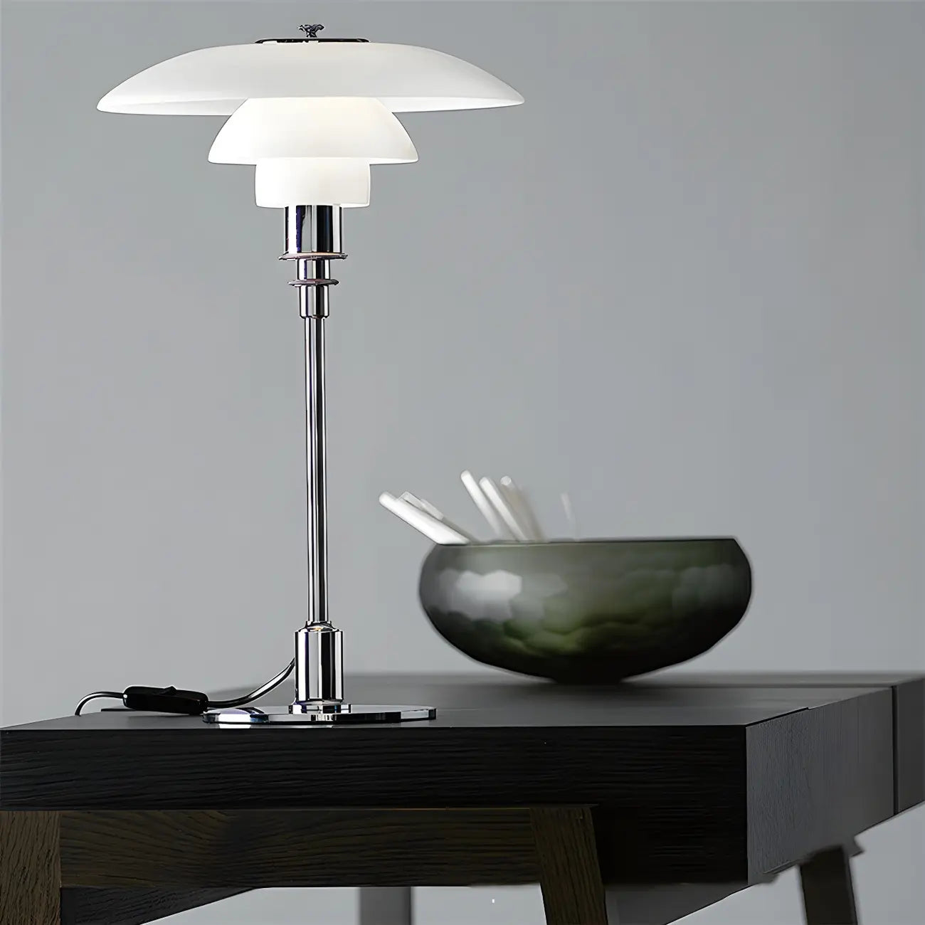Lampe de table LED à plusieurs niveaux HomeyFad de style post-moderne avec alimentation intégrée