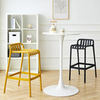 Tabouret de bar minimaliste en plastique pour intérieur et extérieur