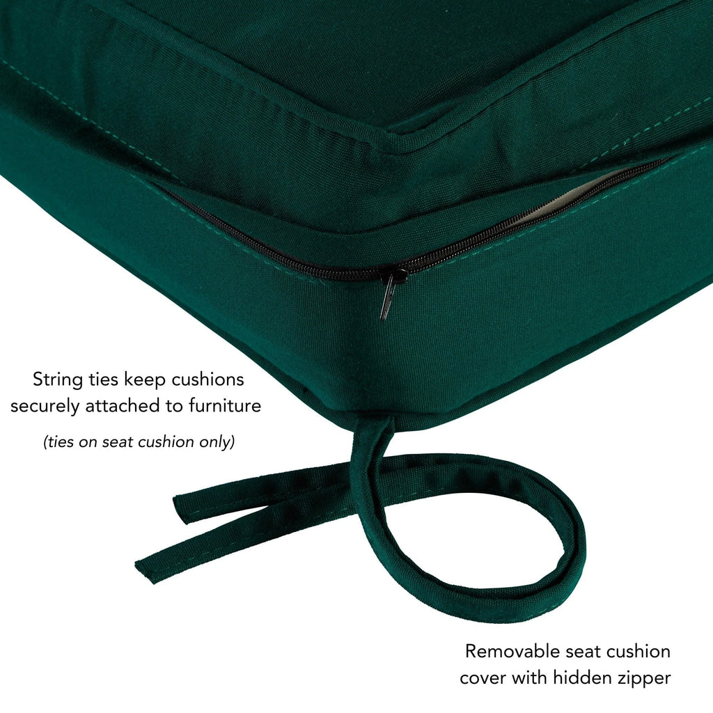 Ensemble de 2 coussins d'extérieur Sunbrella Premium pour siège profond