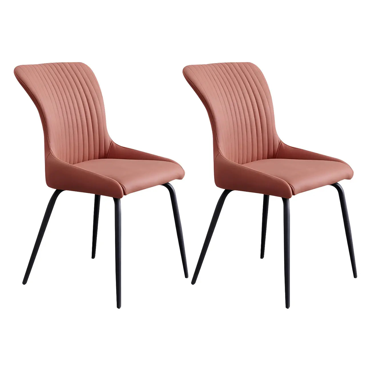 Chaises de cuisine/salle à manger industrielles gris foncé sans accoudoirs