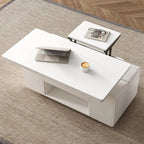 Table basse pliable à plateau relevable avec 4 tabourets et rangement