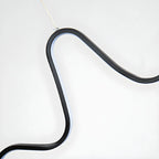 Suspension îlot artistique noire linéaire réglable