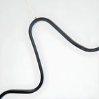 Suspension îlot artistique noire linéaire réglable