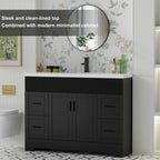 Ensemble meuble-lavabo Wavy Line 30/36/48 avec lavabo et robinet