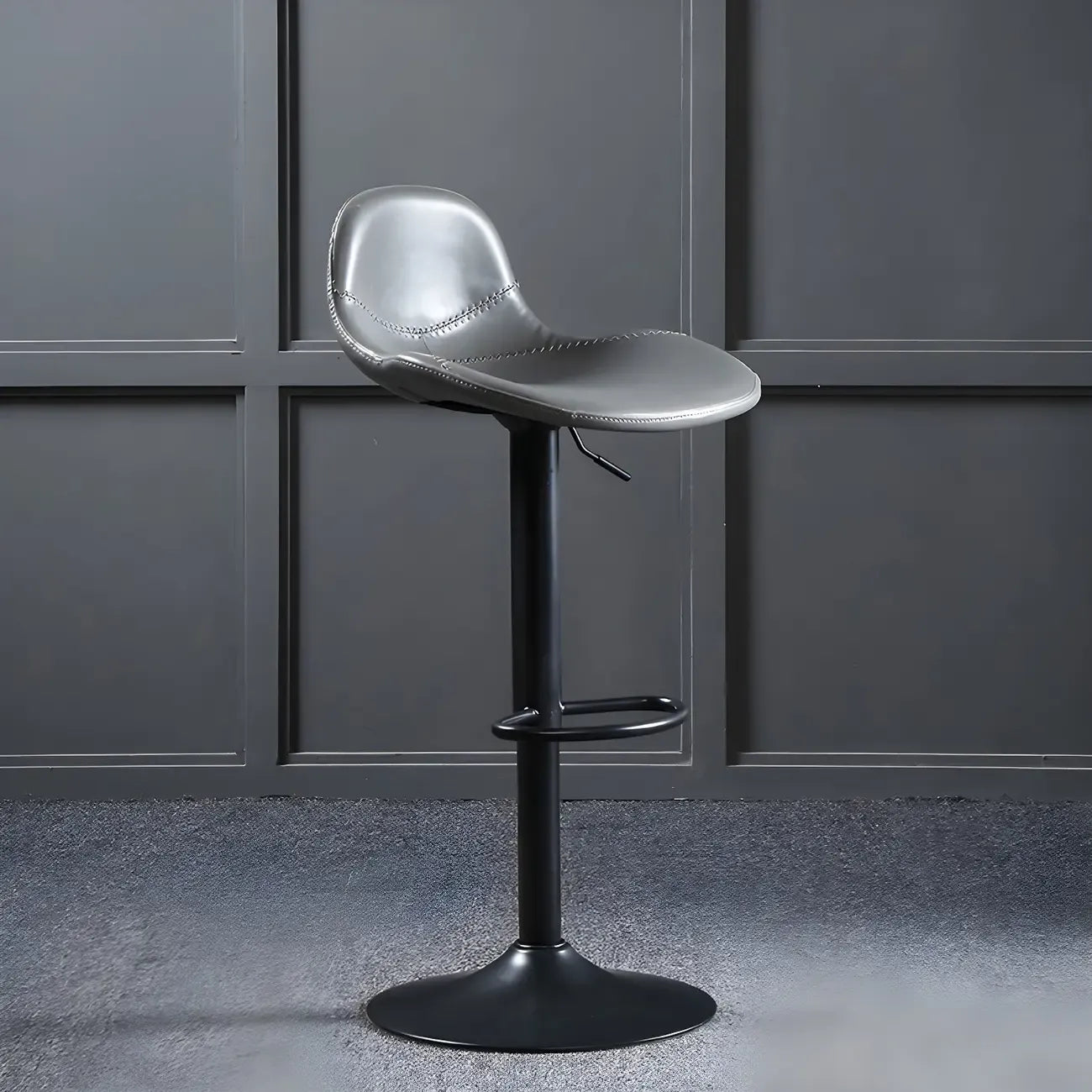 Tabourets de bar modernes en cuir réglables avec repose-pieds pour bar à domicile
