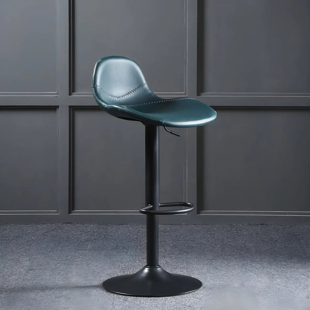 Tabourets de bar modernes en cuir réglables avec repose-pieds pour bar à domicile