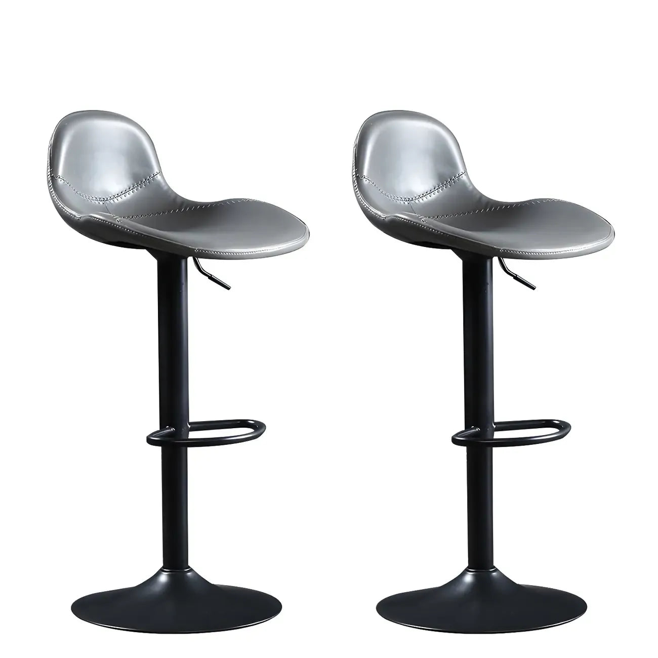 Tabourets de bar modernes en cuir réglables avec repose-pieds pour bar à domicile