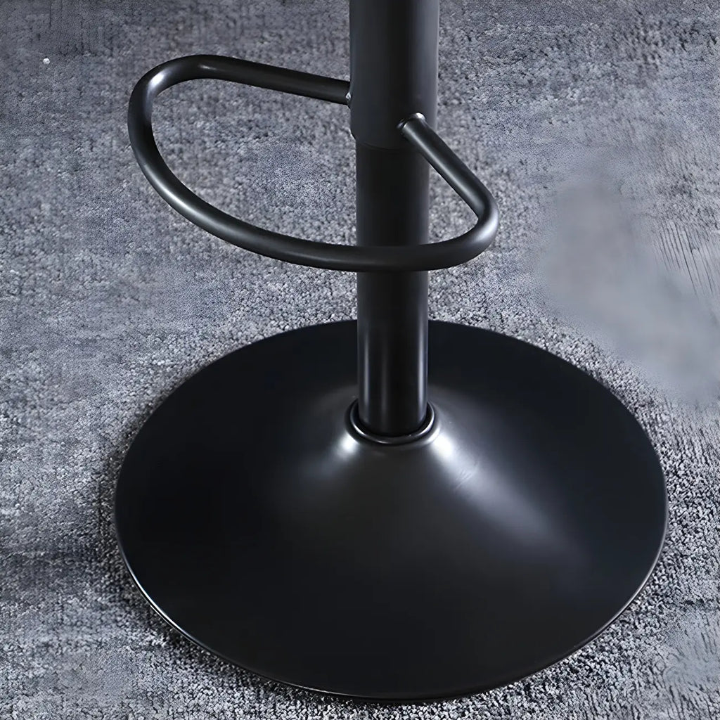 Tabourets de bar modernes en cuir réglables avec repose-pieds pour bar à domicile
