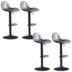 Tabourets de bar modernes en cuir réglables avec repose-pieds pour bar à domicile