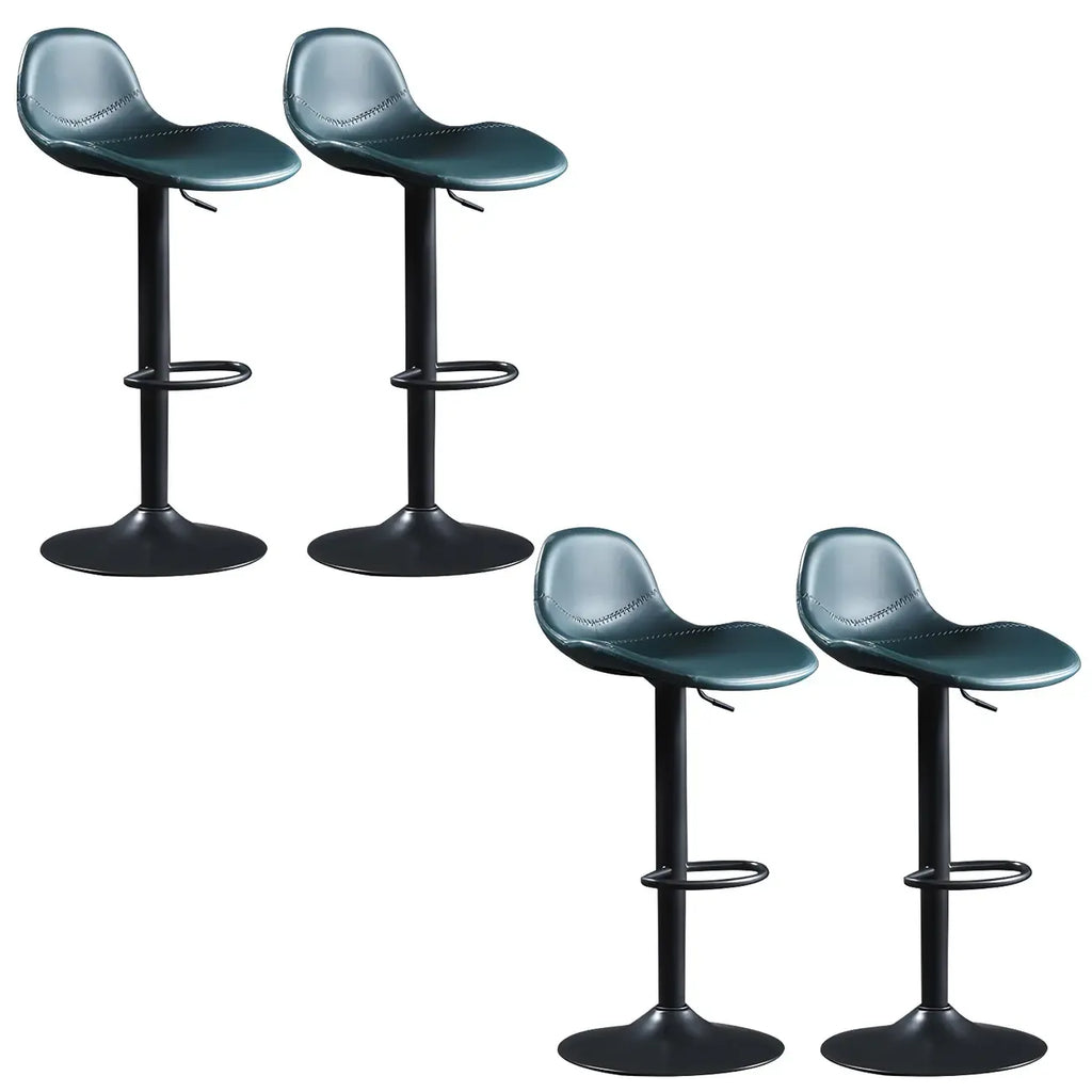 Tabourets de bar modernes en cuir réglables avec repose-pieds pour bar à domicile