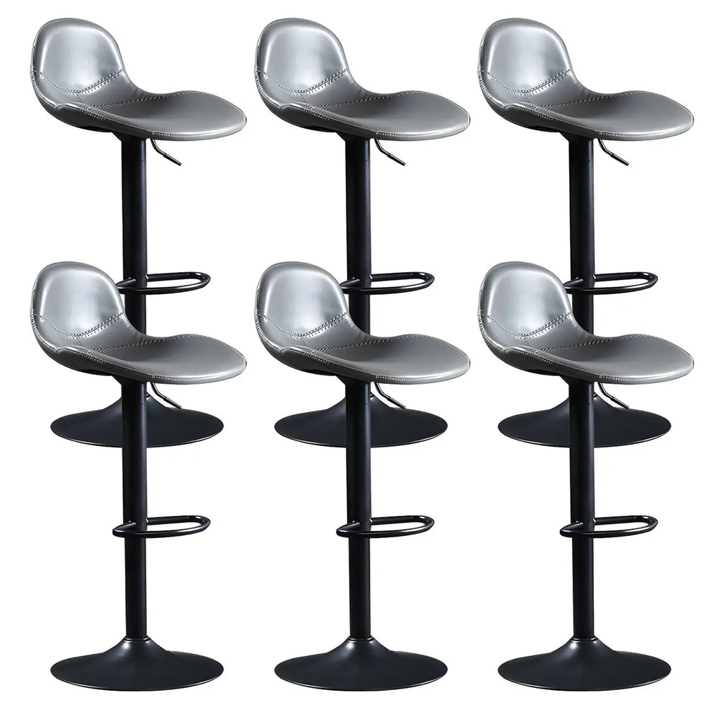 Tabourets de bar modernes en cuir réglables avec repose-pieds pour bar à domicile