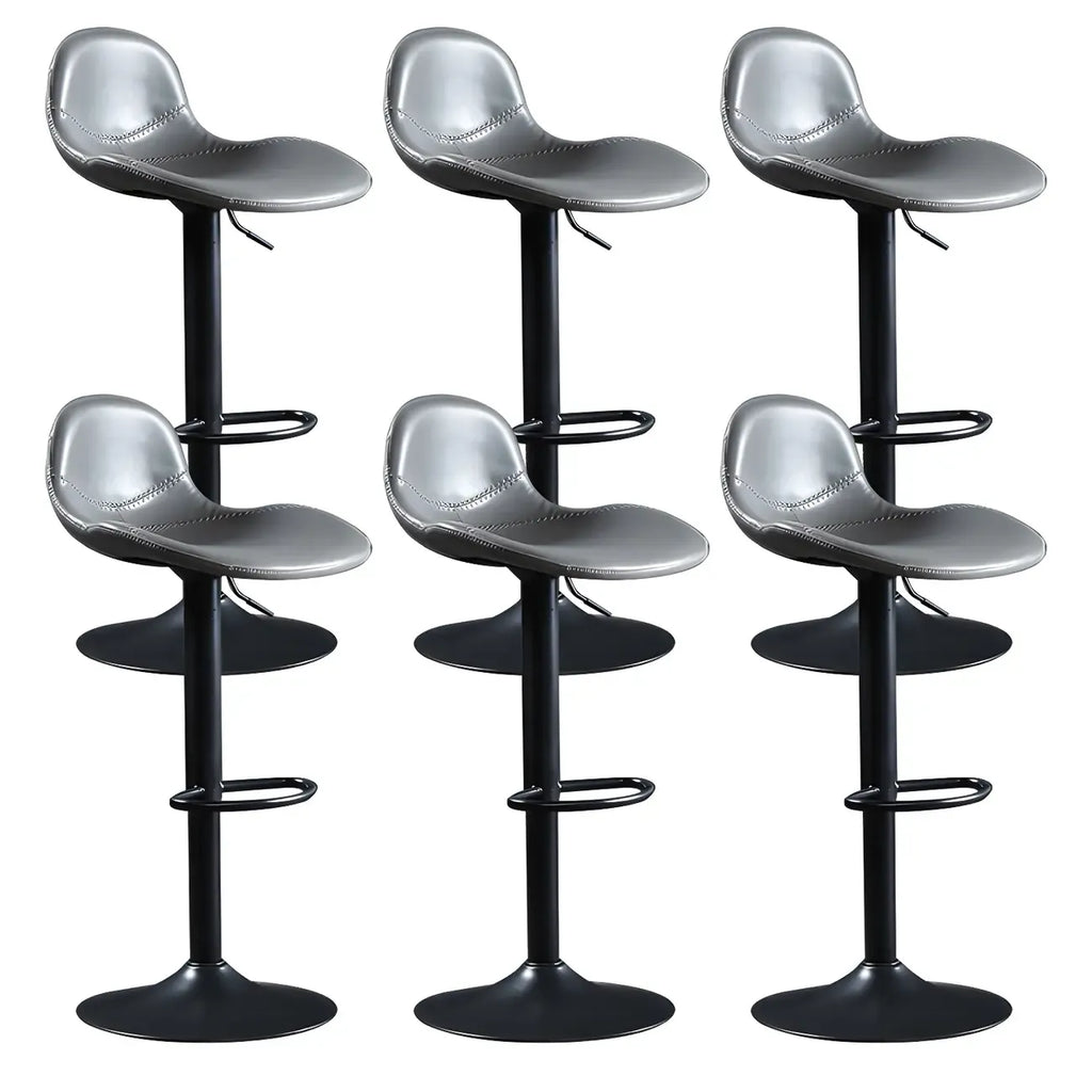 Tabourets de bar modernes en cuir réglables avec repose-pieds pour bar à domicile