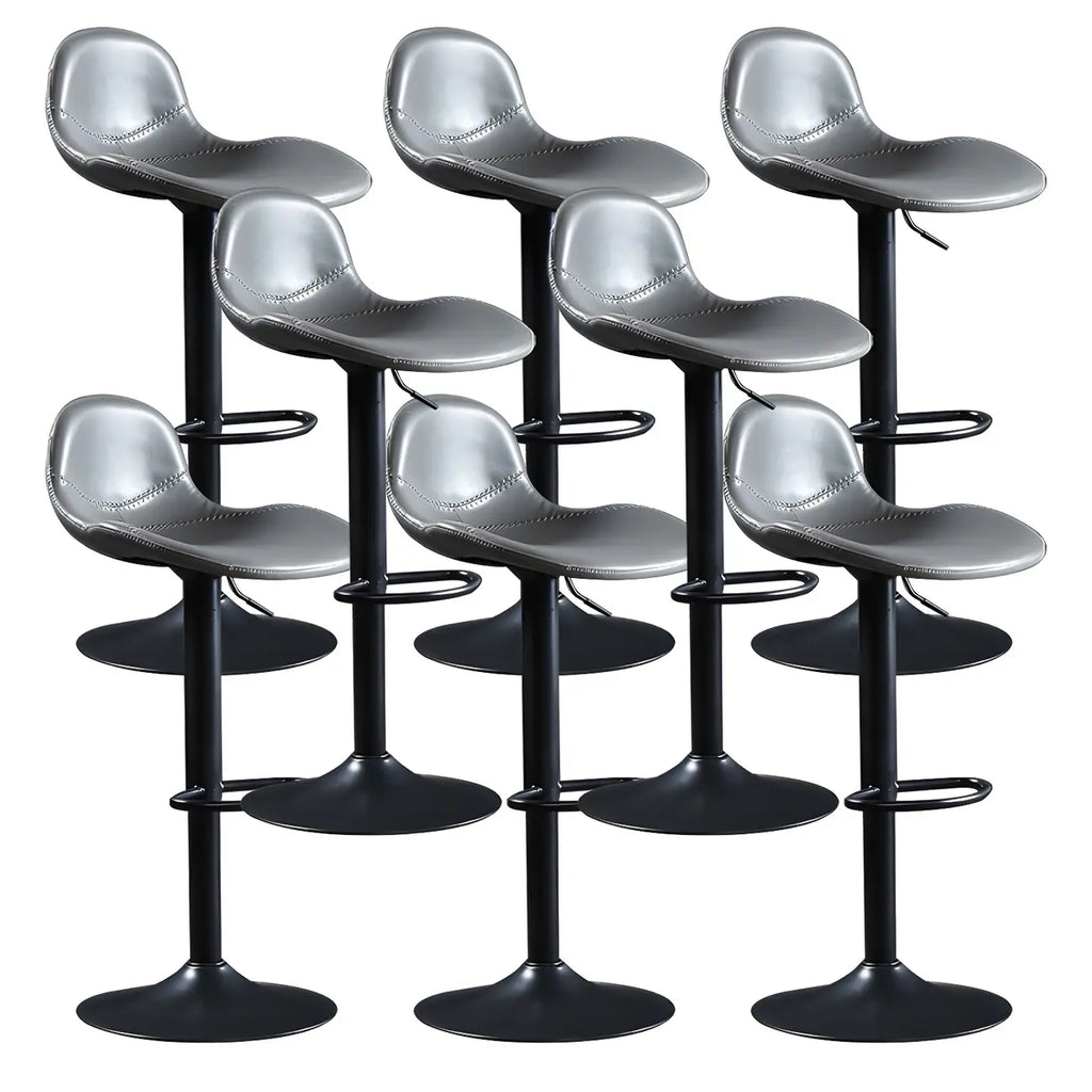 Tabourets de bar modernes en cuir réglables avec repose-pieds pour bar à domicile