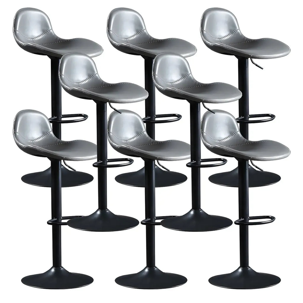 Tabourets de bar modernes en cuir réglables avec repose-pieds pour bar à domicile