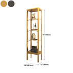 Vitrine avec étagère en verre transparent et cadre en métal noir