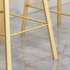 Tabouret de bar ergonomique au design élégant et contemporain en métal noir