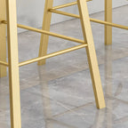 Tabouret de bar ergonomique au design élégant et contemporain en métal noir