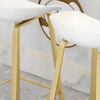 Tabouret de bar ergonomique au design élégant et contemporain en métal noir