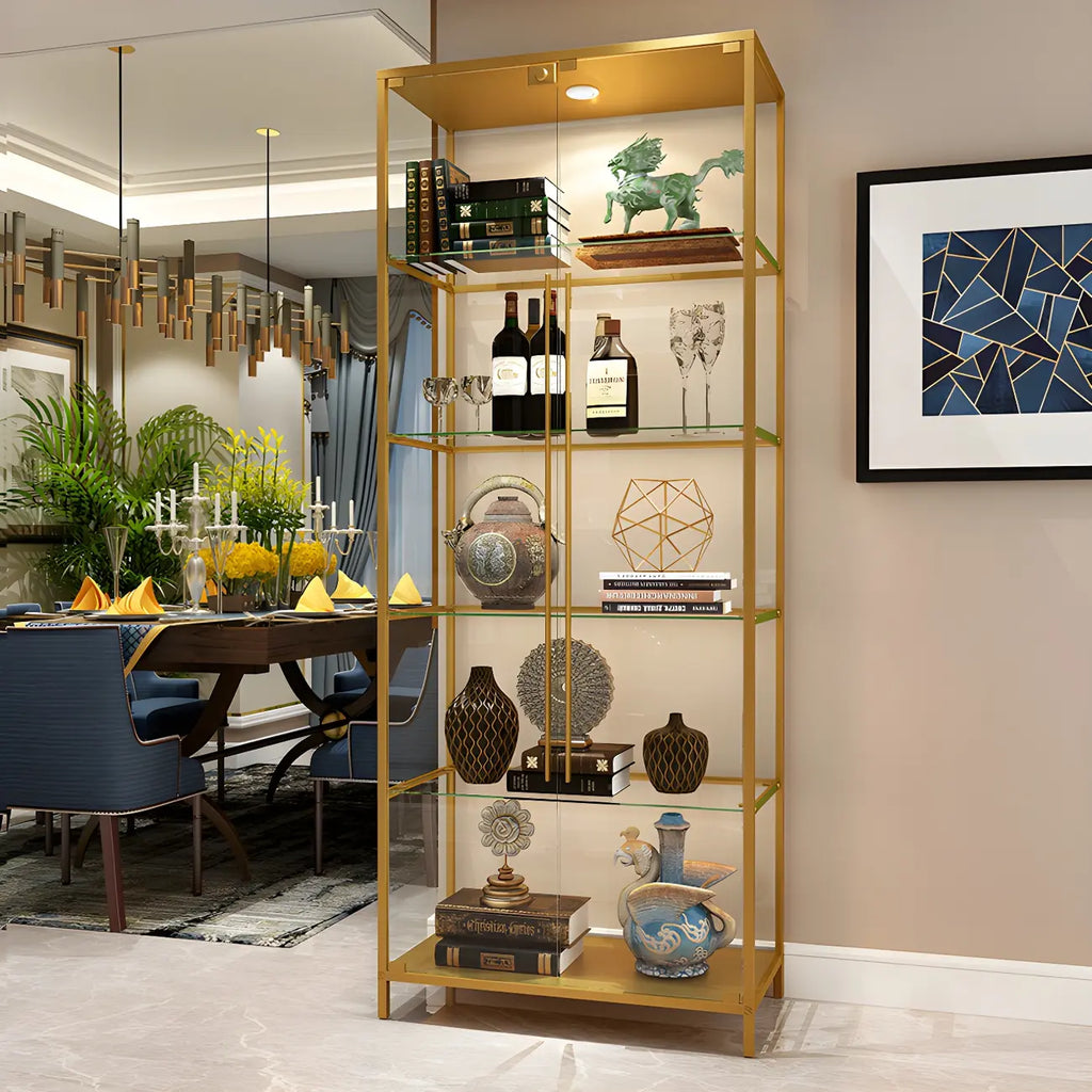 Vitrine Glam Black Standard avec portes vitrées