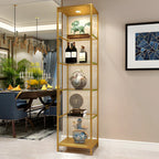 Vitrine Glam Black Standard avec portes vitrées