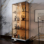 Vitrine Glam Black Standard avec portes vitrées