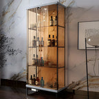 Vitrine Glam Black Standard avec portes vitrées