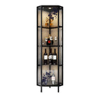 Vitrine Glam Black Standard avec portes vitrées