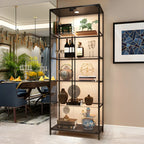 Vitrine Glam Black Standard avec portes vitrées