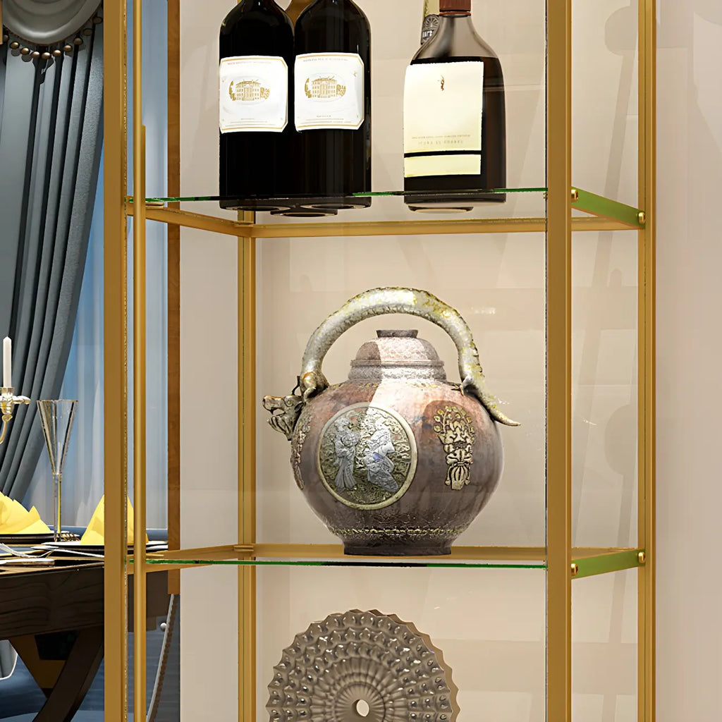 Vitrine Glam Black Standard avec portes vitrées